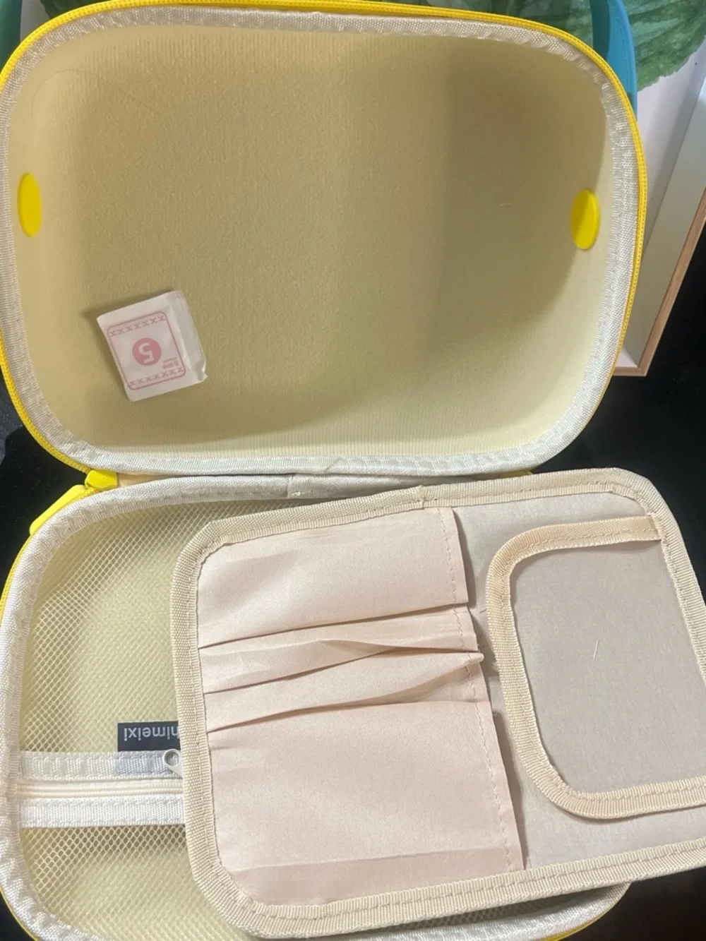 Yellow Cosmetic Case - Stylish Travel Makeup Bag